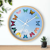 Sky of Butterflies Wall clock