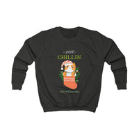 Kids Sweatshirt - Just Chillin - Merry Christmas