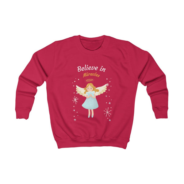 Kids Sweatshirt - Believe in Miracles - Little Angel