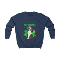 Kids Sweatshirt - I regret nothing - Naughty Cat