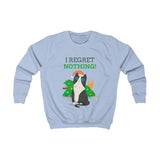 Kids Sweatshirt - I regret nothing - Naughty Cat