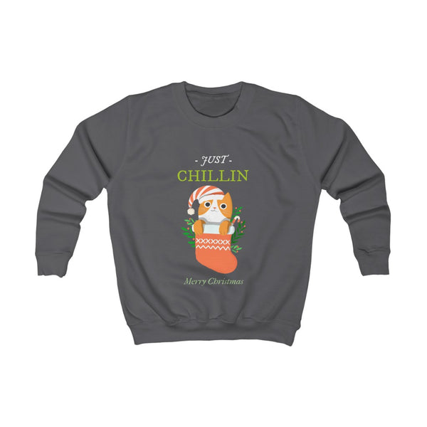 Kids Sweatshirt - Just Chillin - Merry Christmas