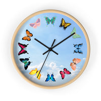 Sky of Butterflies Wall clock