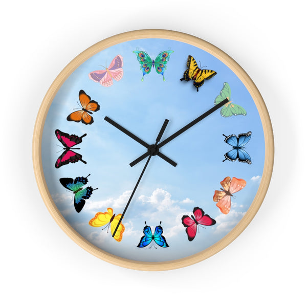 Sky of Butterflies Wall clock
