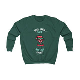 Kids Sweatshirt - Dear Santa, Does Nice-ish Count?