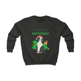 Kids Sweatshirt - I regret nothing - Naughty Cat