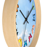 Sky of Butterflies Wall clock